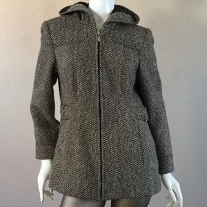 Croft and barrow Wool Blend Hooded Jacket.
